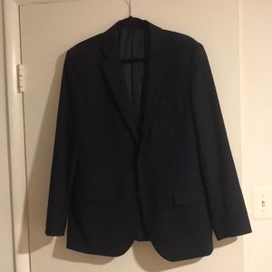 J Crew Voyager Thompson men’s 40S blazer navy blue suit jacket 2 button